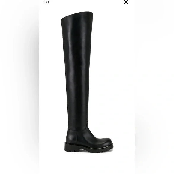 Bottega Veneta Leather Thigh High Boots size 40 black - Picture 2 of 9
